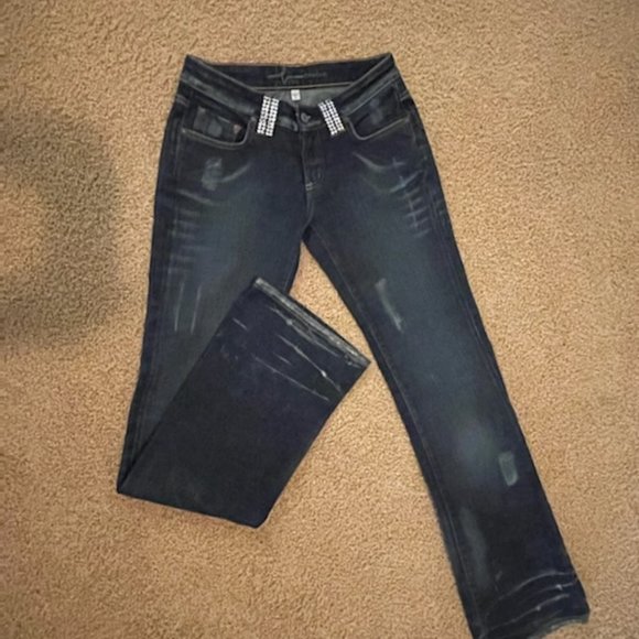 Bebe Rhinestone Crystal jeans - Picture 2 of 16